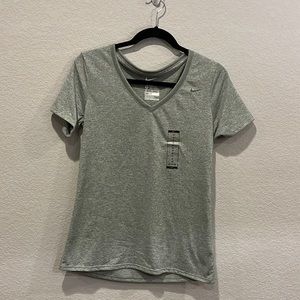 Nike. NWT. Gray. Medium. Dry fit athletic cut
